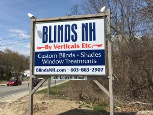 Sign at 20 Lowell Road, Hudson, NH