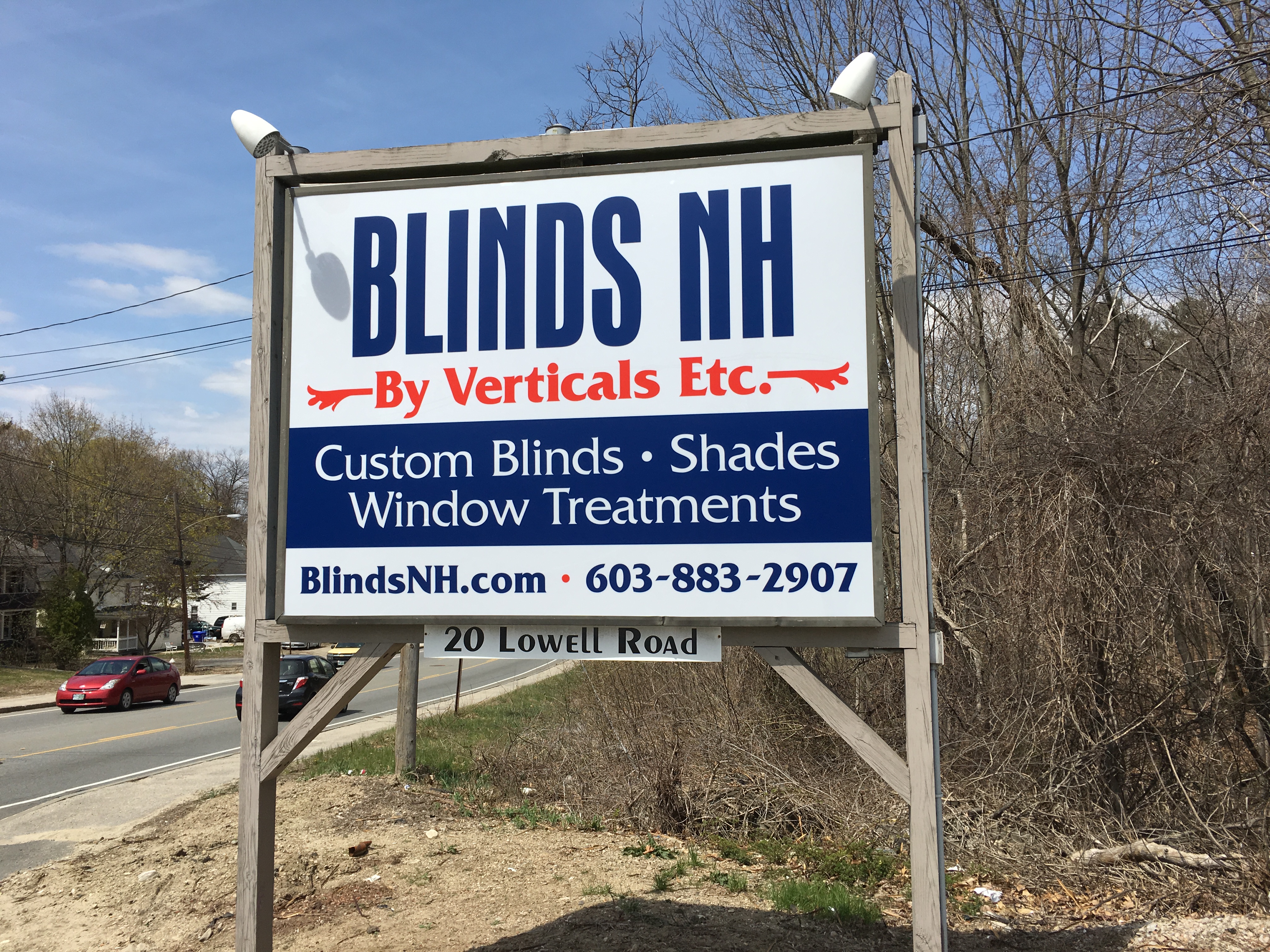 Sign at 20 Lowell Road, Hudson, NH